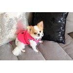 Pretty Pet Drawstring Waist Jacket Hot Pink